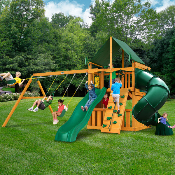 Mountaineer Clubhouse AP Wooden Swing Set