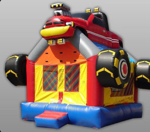 Monster Truck Commercial Bounce House