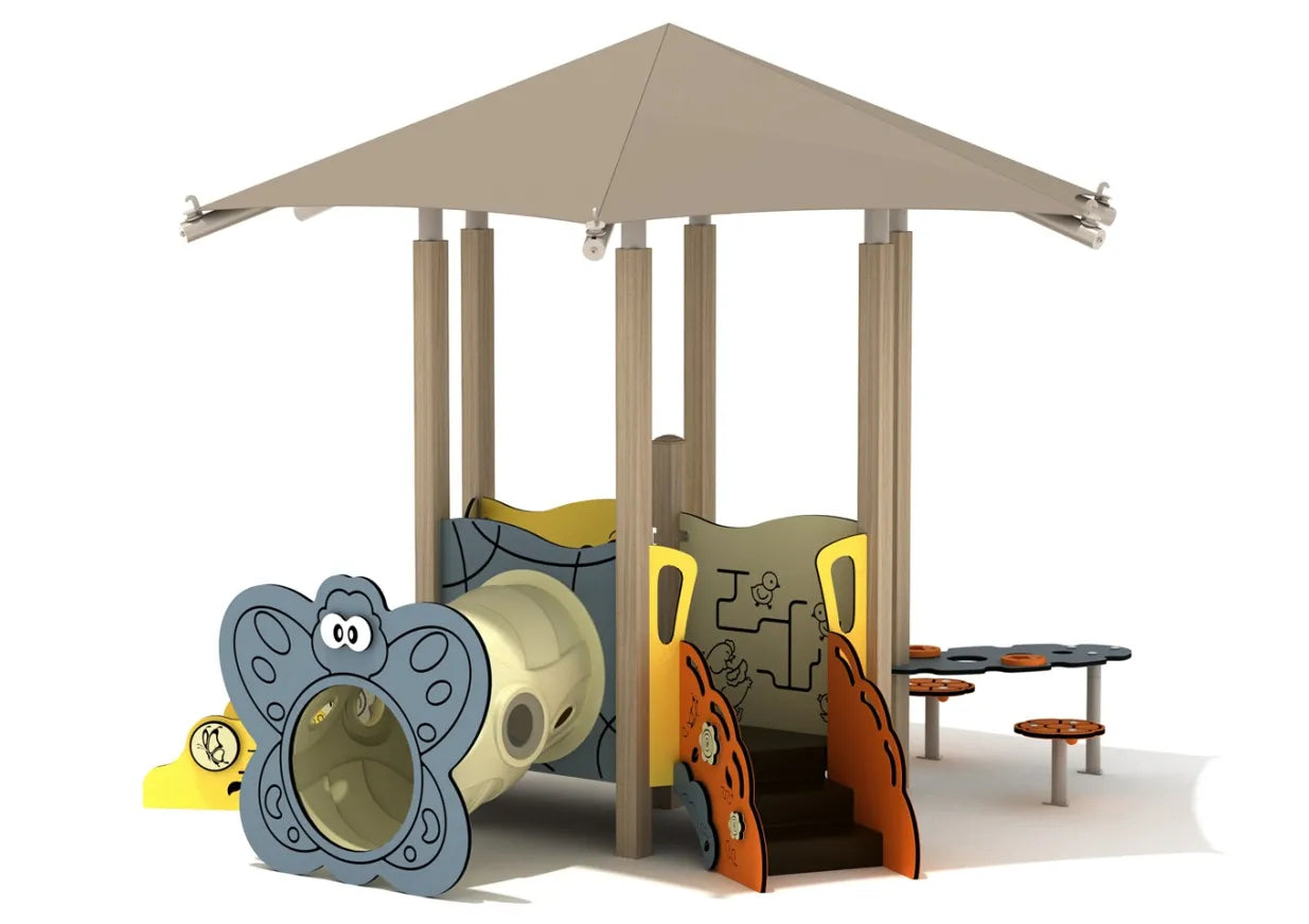 Lilac Canopy Mini Play Structure