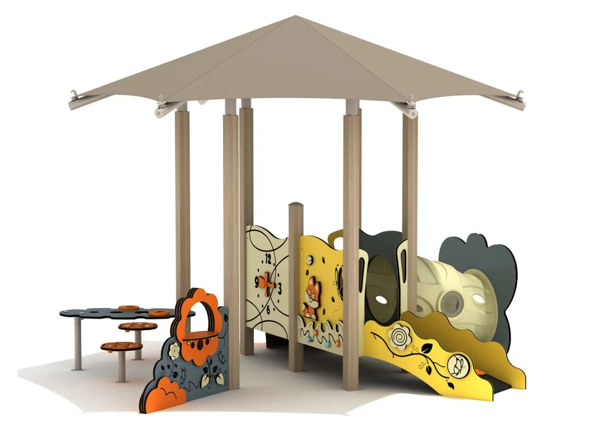 Lilac Canopy Mini Play Structure