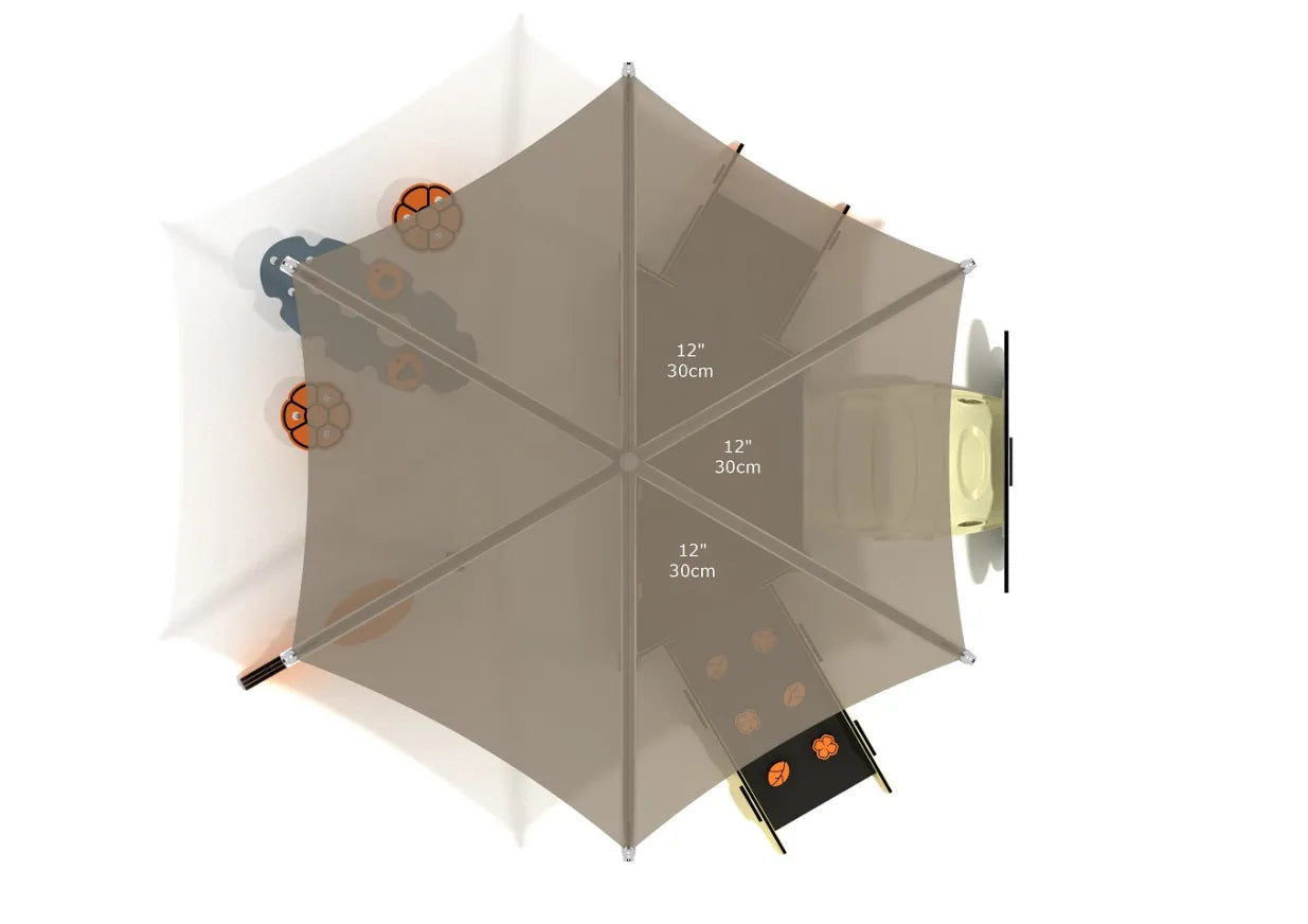 Lilac Canopy Mini Play Structure