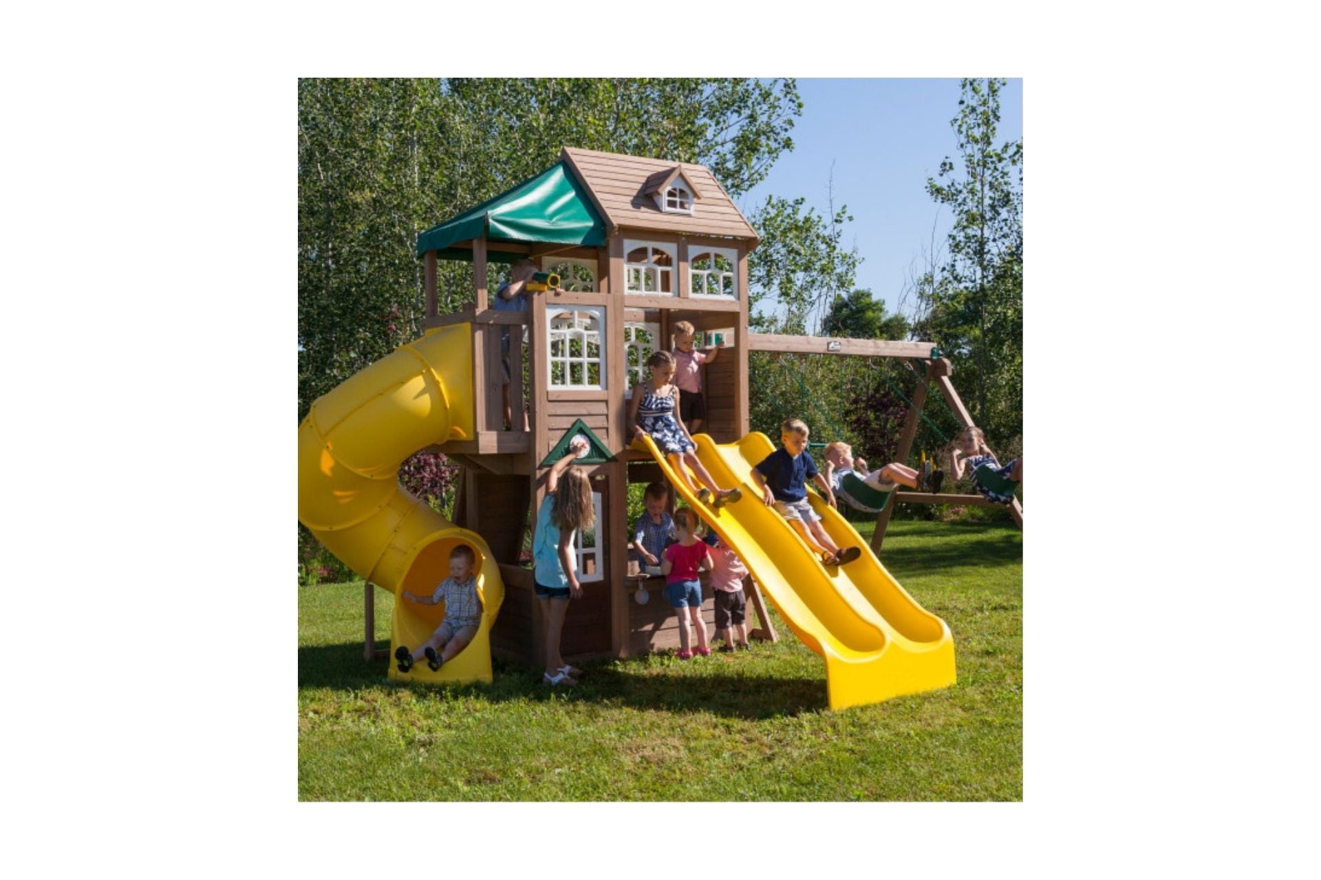 Lookout Lodge Wooden Swing Set / Playset
