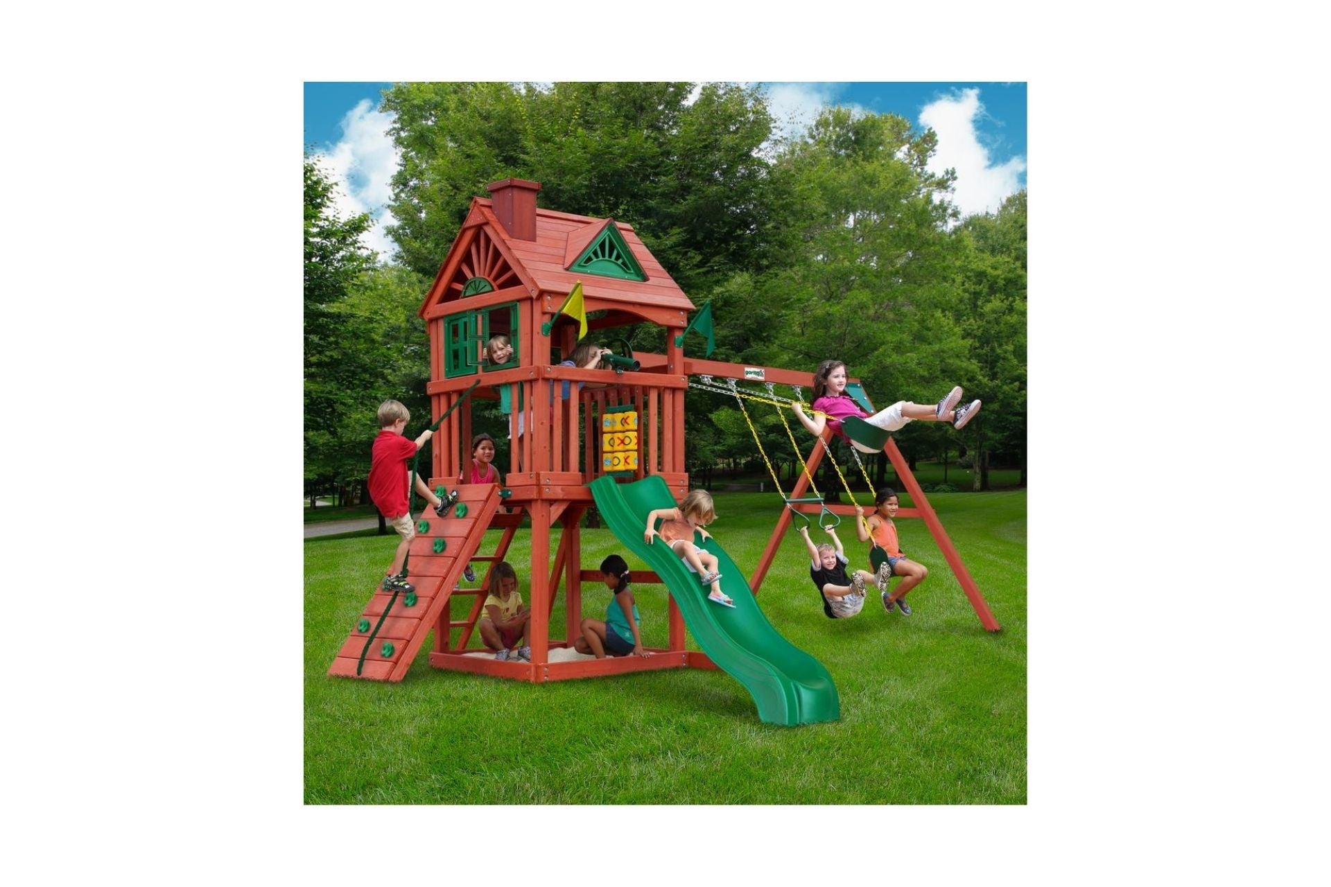 Nantucket Wooden Swing Set