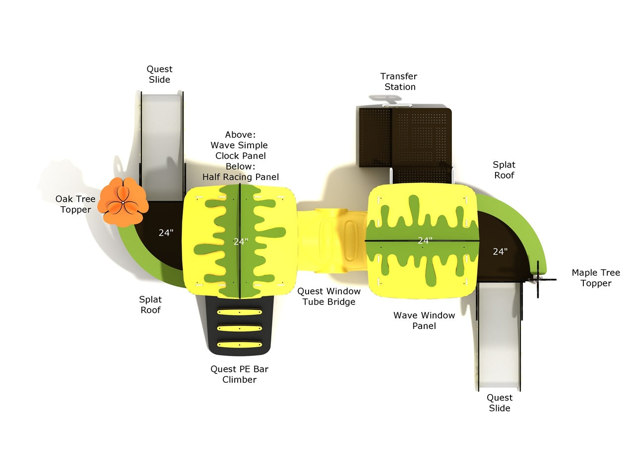 Myrtlewood Canopy Quest Play Structure