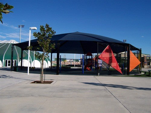 Octagon Shade Structure with 8 Posts