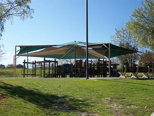 Mariner Hexagon Shade Structure with 6 Posts