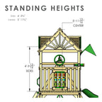 Nantucket Wooden Swing Set