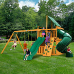 Mountaineer Clubhouse AP Wooden Swing Set
