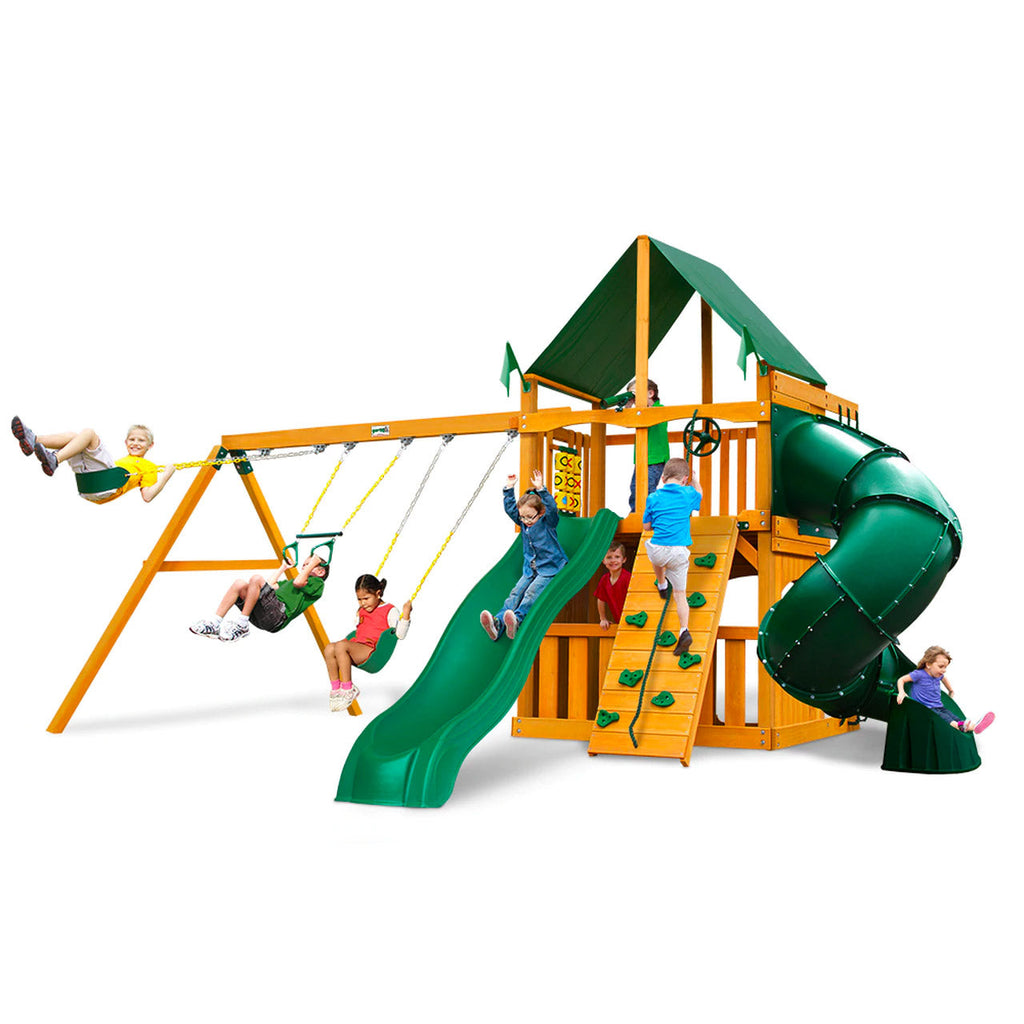 Mountaineer Clubhouse AP Wooden Swing Set