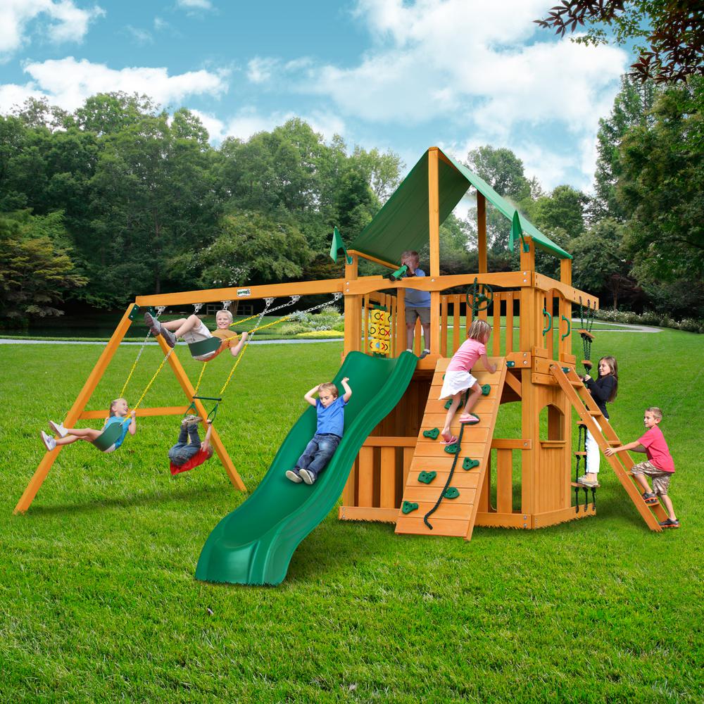 Chateau Clubhouse AP Wooden Swing Set