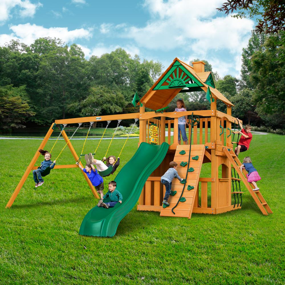 Chateau Clubhouse AP Wooden Swing Set