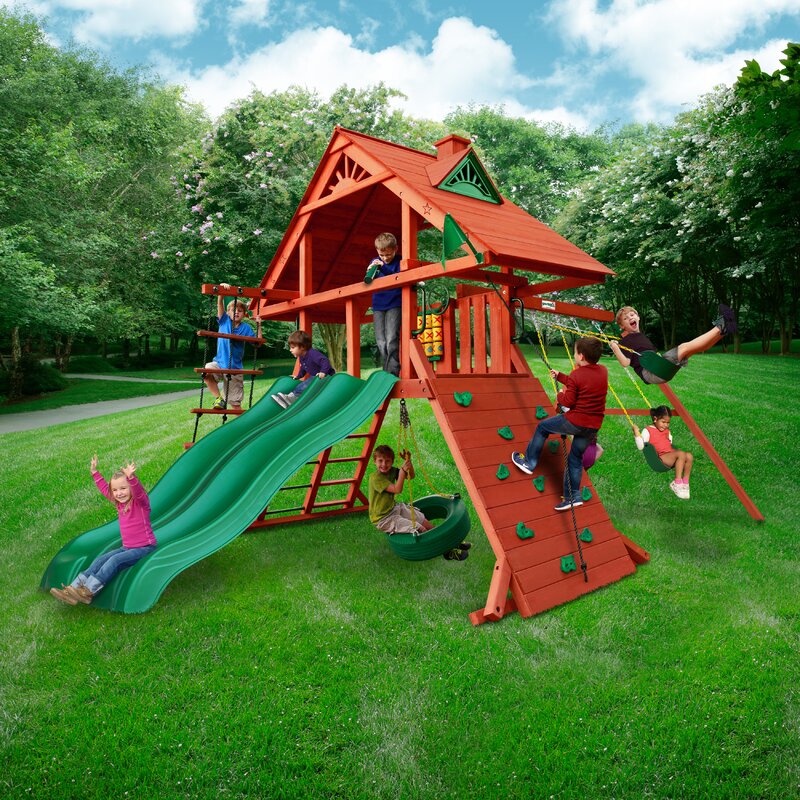 Sun Palace Extreme Wooden Swing Set