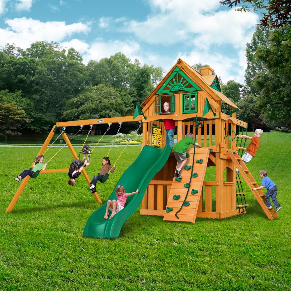 Chateau Clubhouse AP Wooden Swing Set