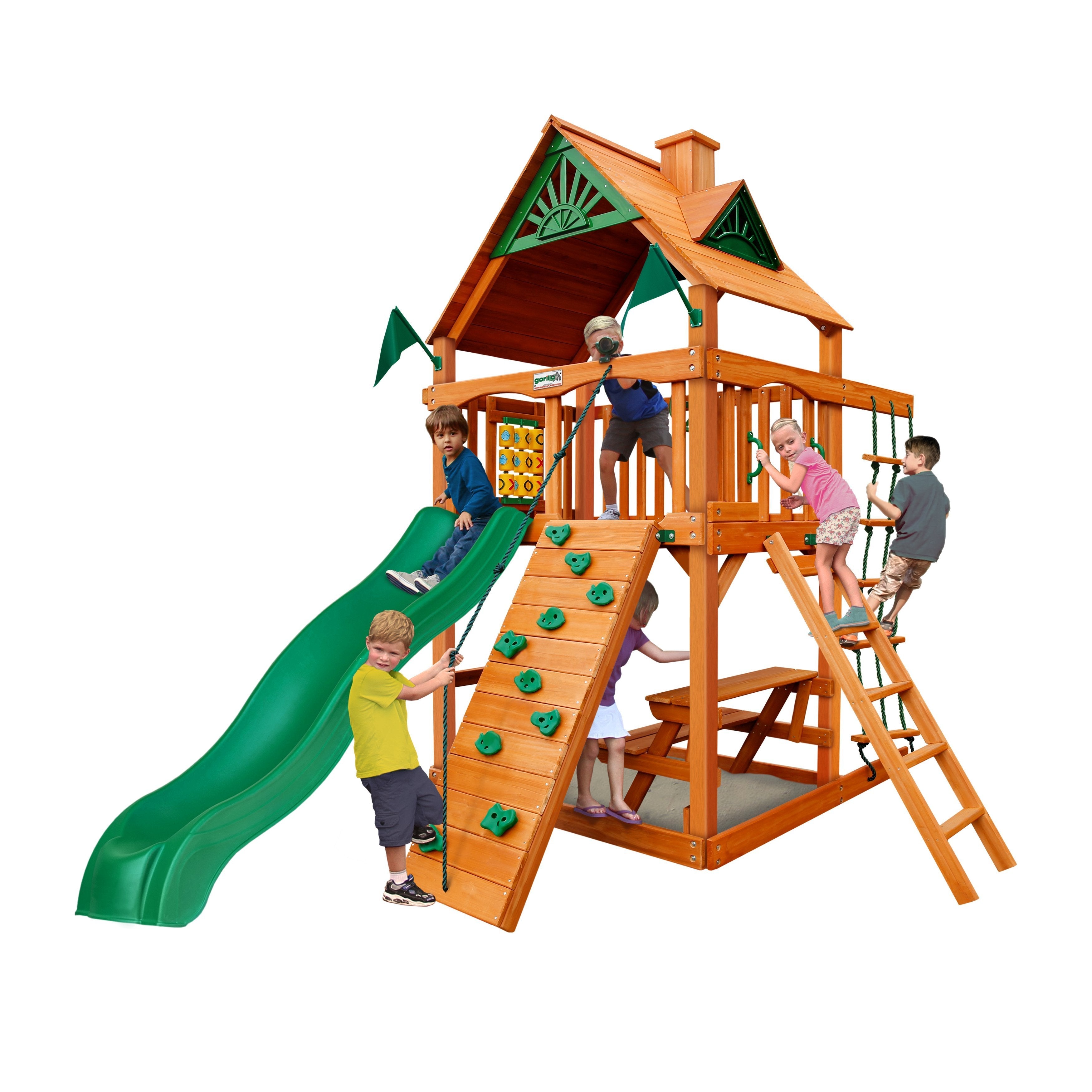 Chateau Tower AP Wooden Swing Set