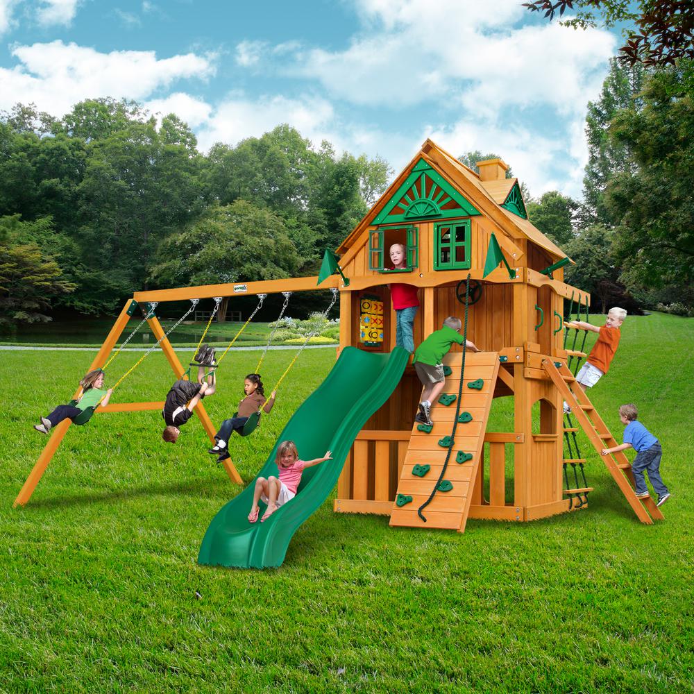 Chateau Clubhouse AP Wooden Swing Set