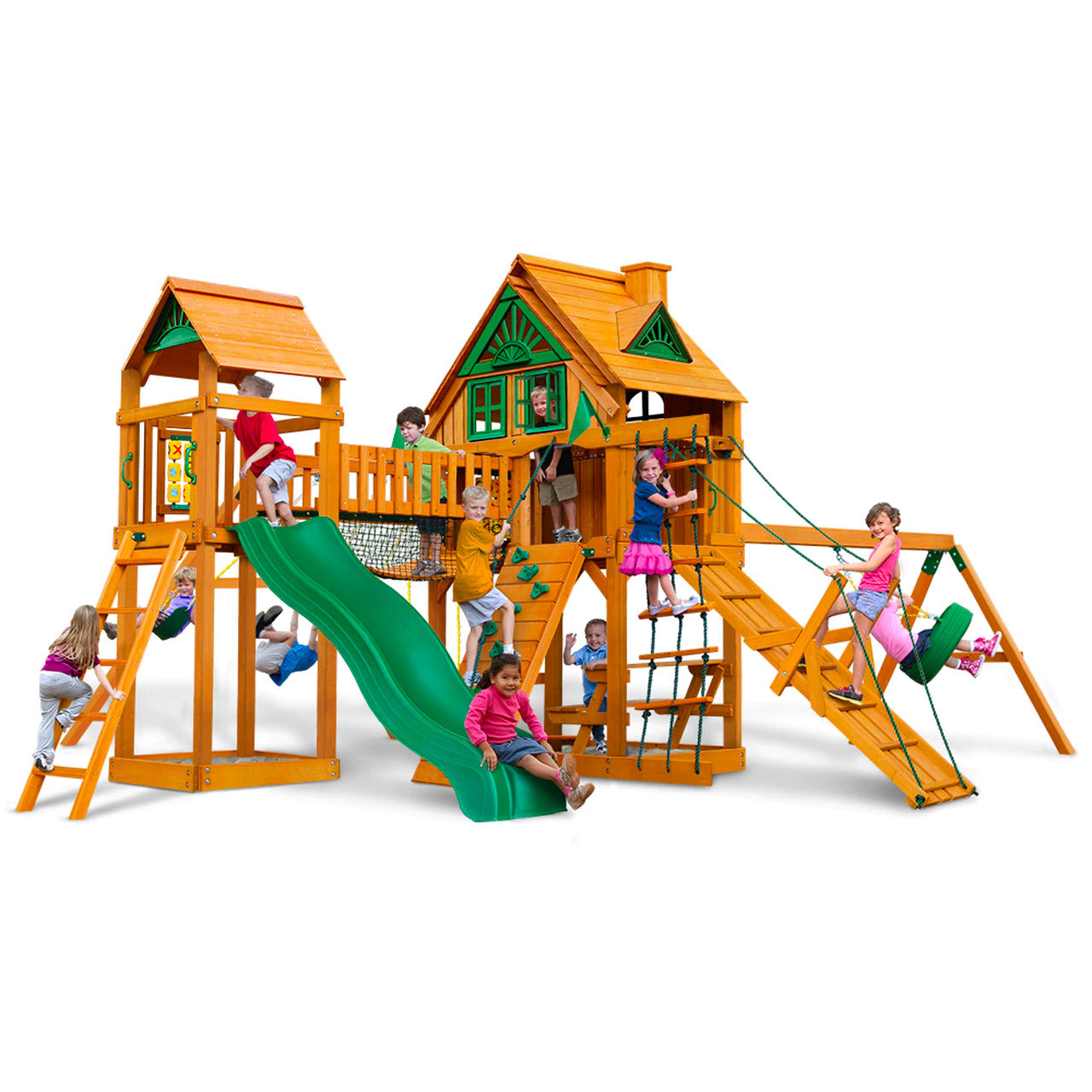 Pioneer Peak AP Wooden Swing Set