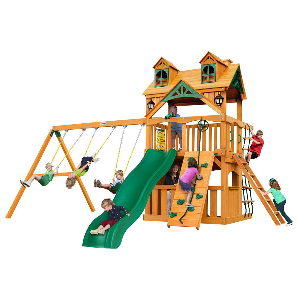 Chateau Clubhouse AP Wooden Swing Set