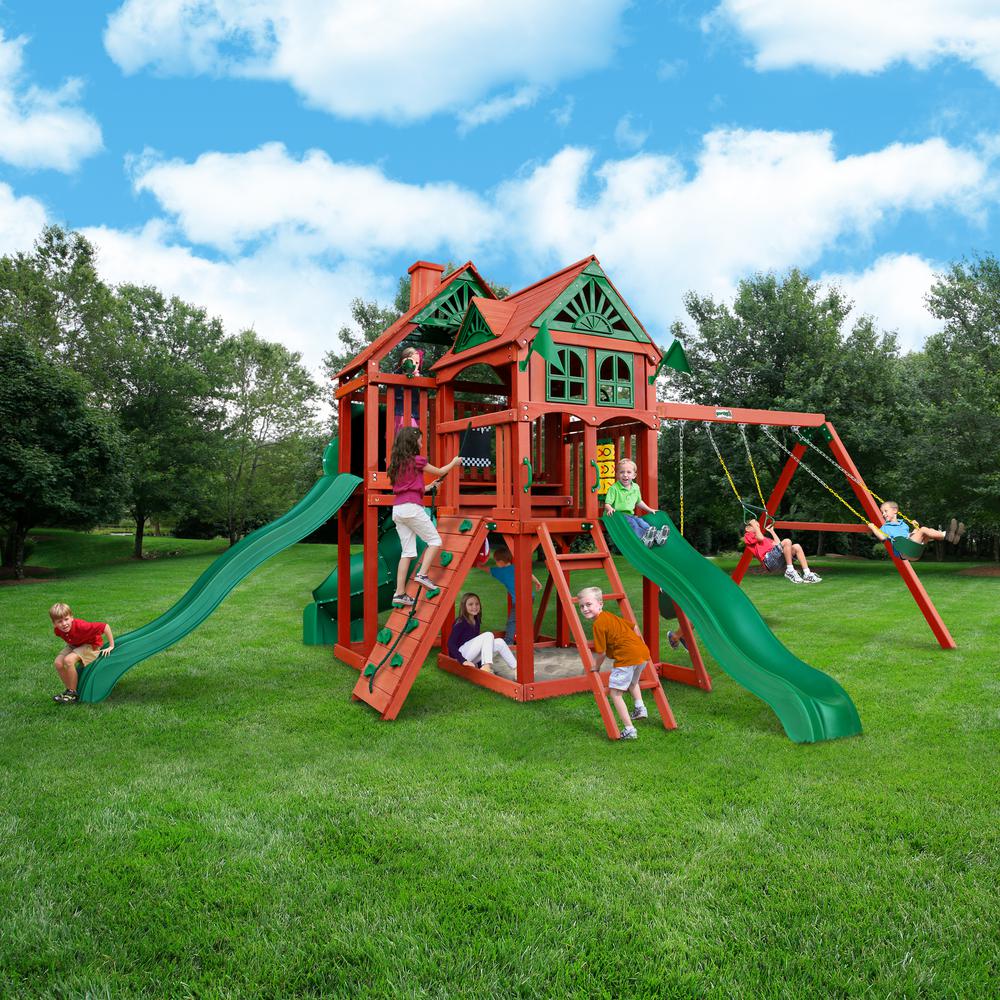 Five Star Deluxe Wooden Swing Set