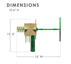 Five Star II Wooden Swing Set