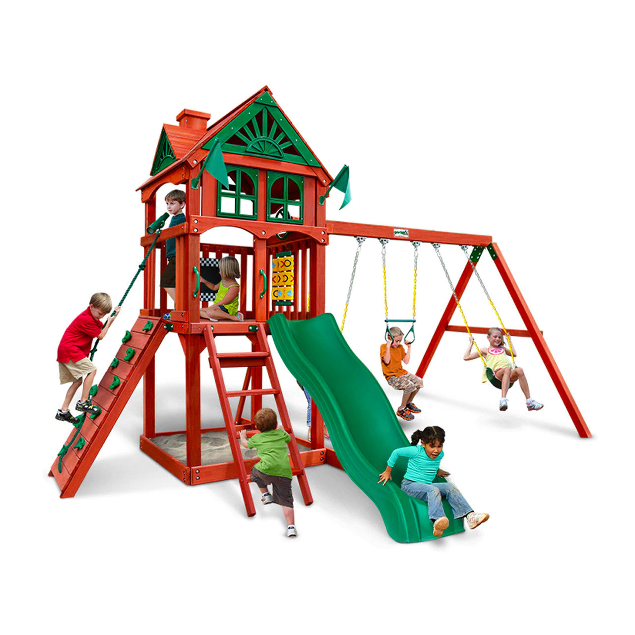 Five Star II Wooden Swing Set