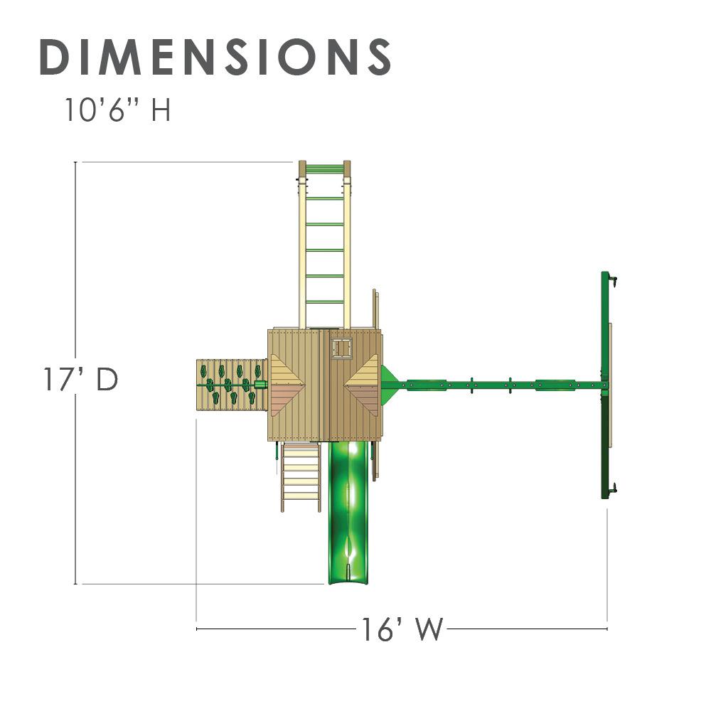 Five Star II Wooden Swing Set