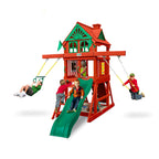 Five Star II Space Saver Wooden Swing Set