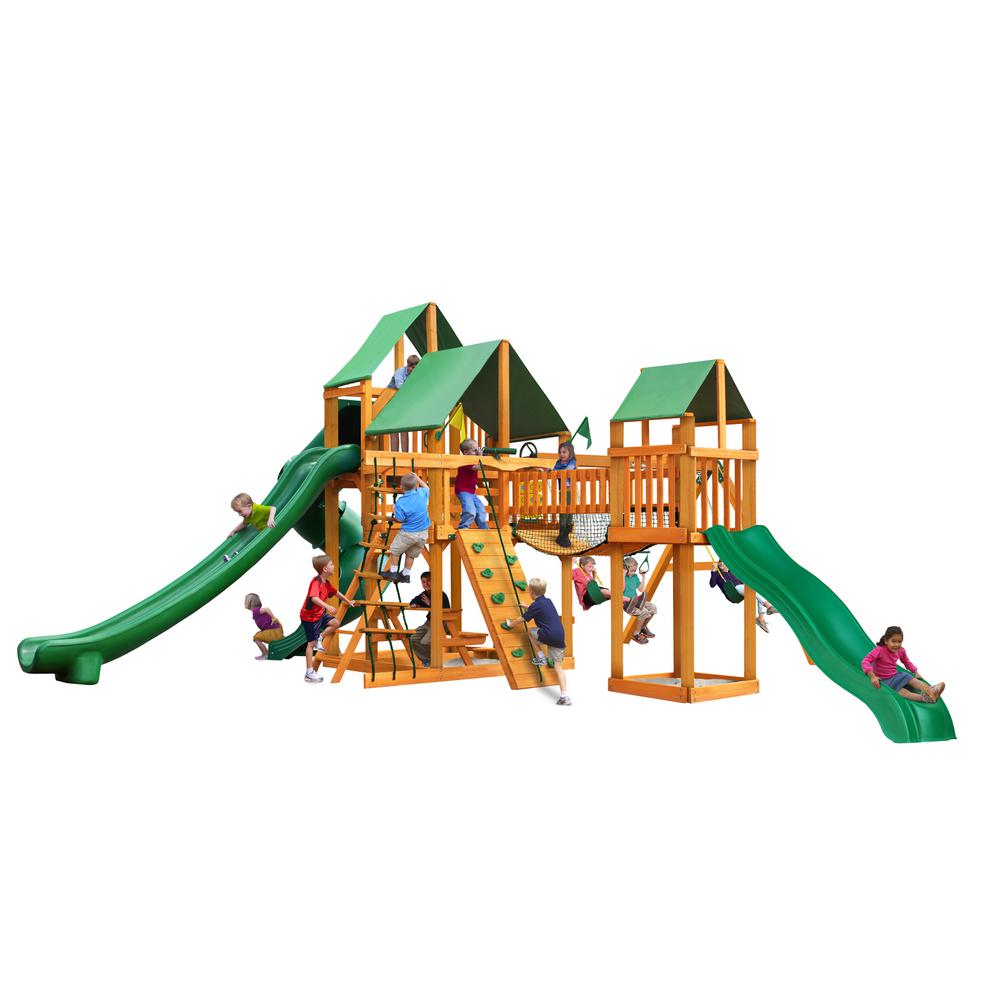 Treasure Trove II AP Wooden Swing Set