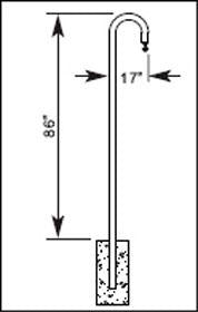 Lantern Hanger with In-ground Mount, Galvanized