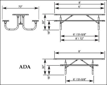 Extra Heavy Duty Picnic Table