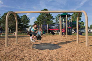 Heavy Duty Arch Tire Swing Set