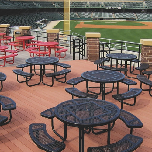 Round Portable Diamond Picnic Table