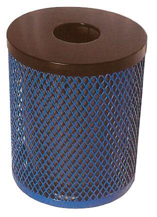 Metal Trash Receptacle