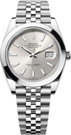 Rolex Datejust 41mm Smooth Bezel Silver Index Jubilee - 126300 - New 2025