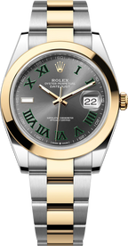 Rolex Datejust Two-Tone Yellow Gold Smooth Bezel "Wimbledon" Dial Oyster - 126303 - New 2025