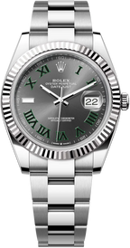 Rolex Datejust 36mm Fluted Bezel "Wimbledon" Roman Dial Oyster - 126234 - New 2025
