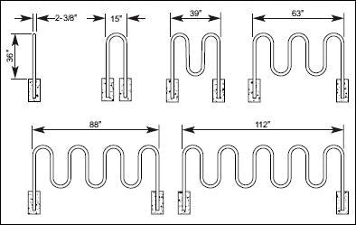 Contemporary Loop Bicycle Rack