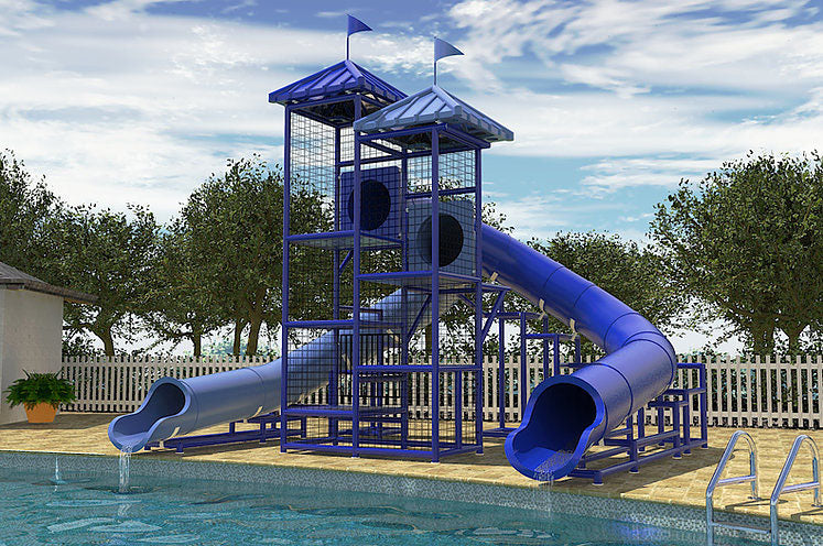 Lake Michigan Water Slide