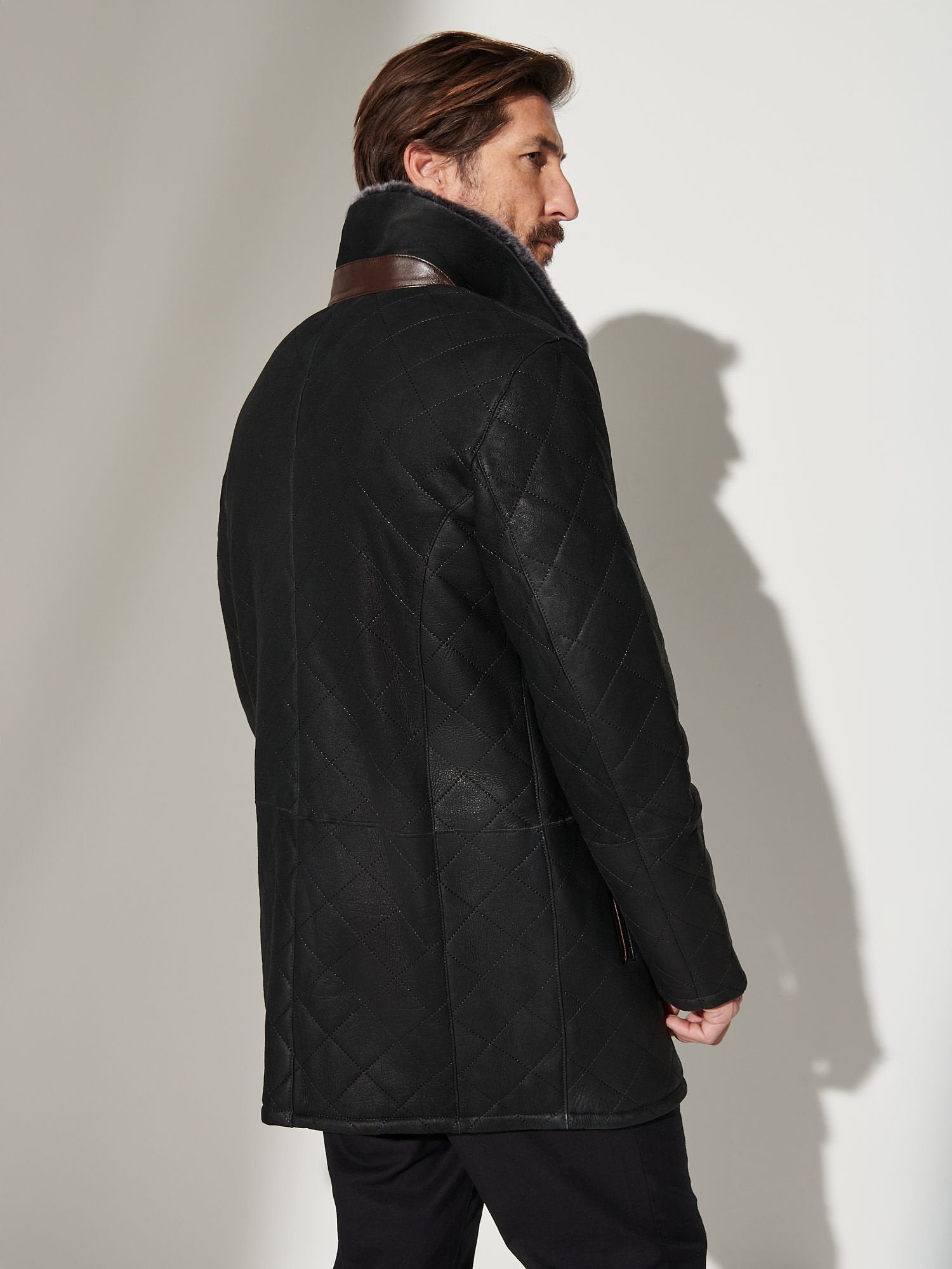 Hayes Quilted Sheepskin Coat