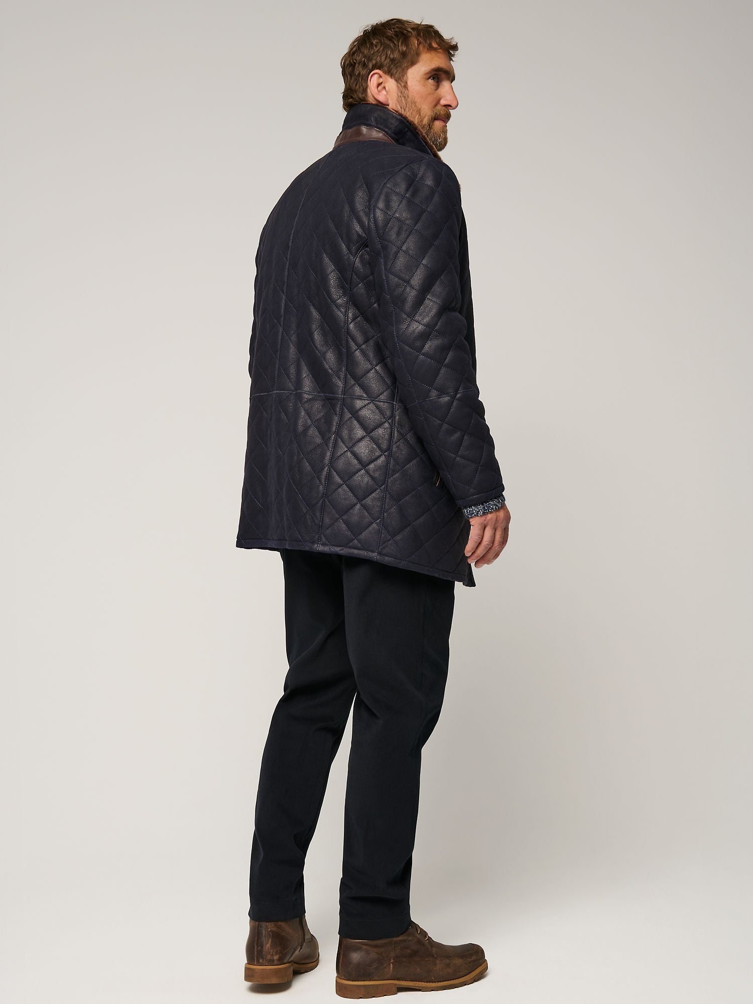 Hayes Quilted Sheepskin Coat