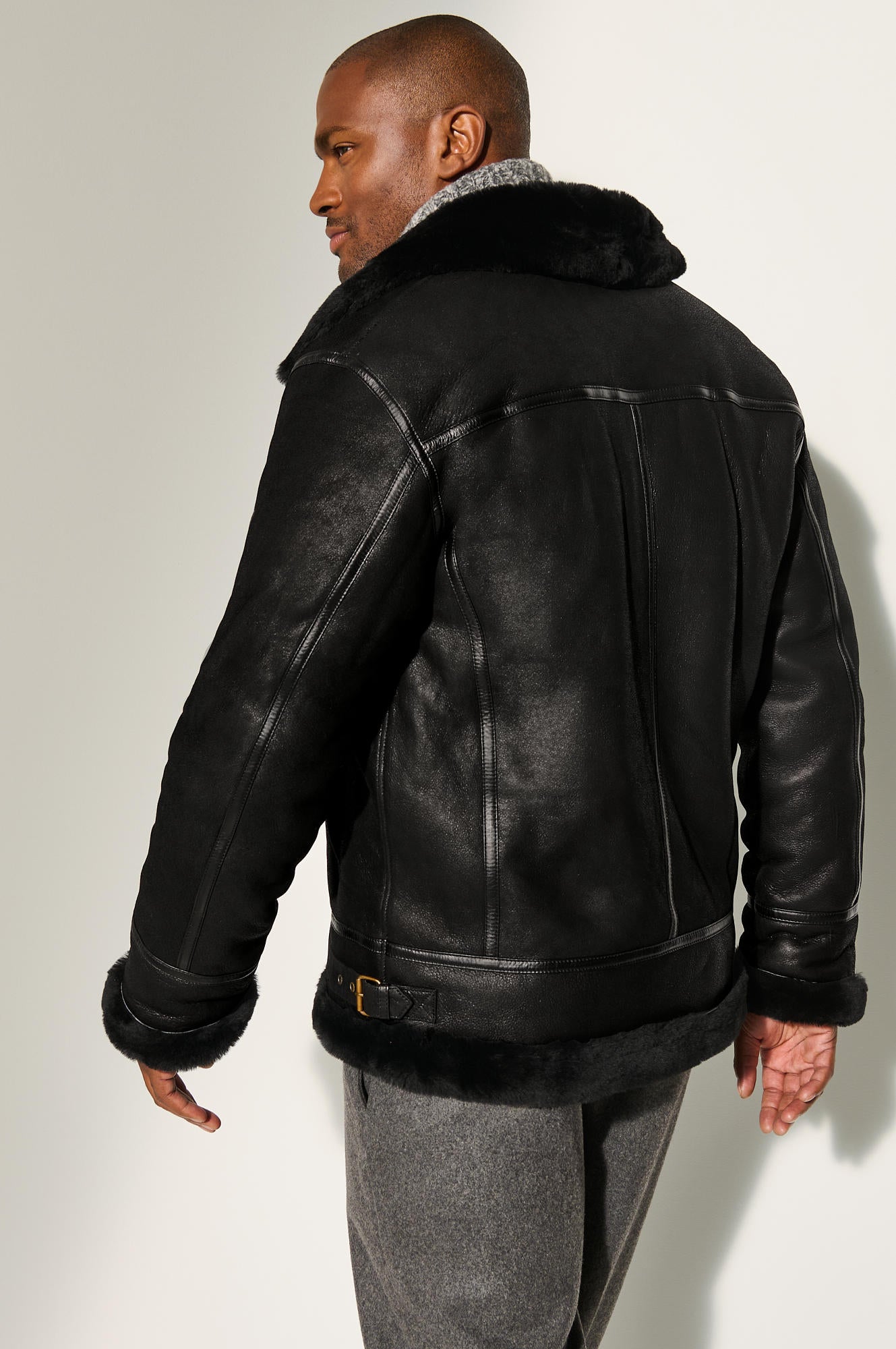 Classic Sheepskin B-3 Bomber Jacket