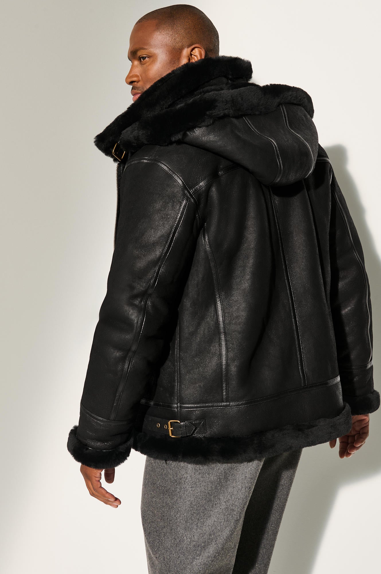 Classic Sheepskin B-3 Bomber Jacket