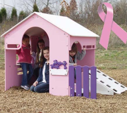 Tot Town Outdoor Tot House (Pink)