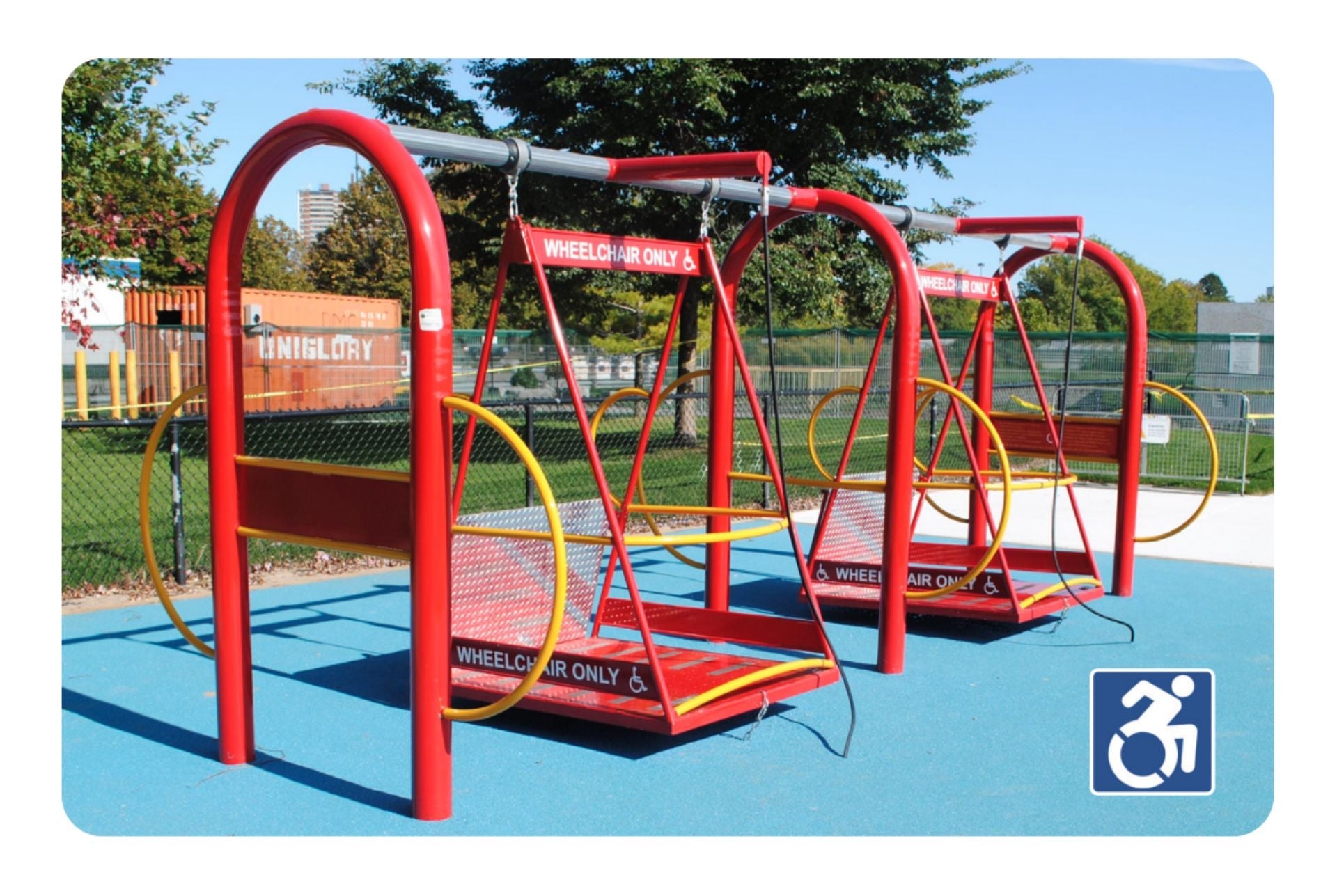 Freedom Glider ADA Accessible Swing Set Platform