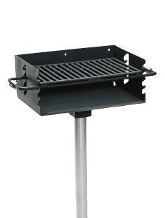 Heavy Duty Adjustable Flip-back Rotating Pedestal Grill with 280 Square Inch Cook Area