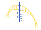 Curved Helix Climbing Ladder