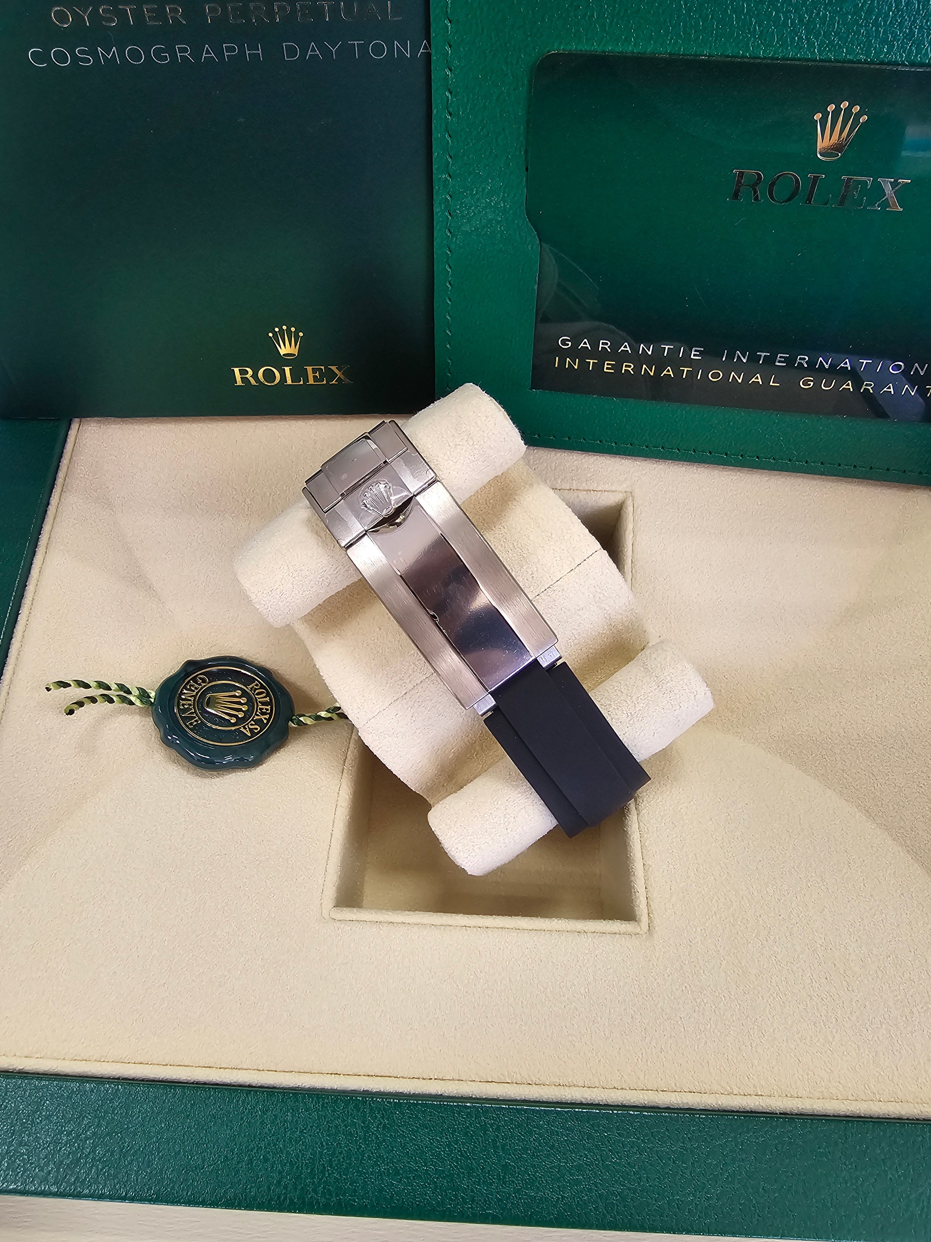 Rolex Cosmograph Daytona 40mm White Gold Black "Baby Le Mans" Dial Oysterflex - 126519LN - New 2025
