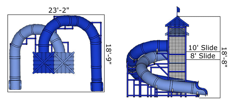 Lake Michigan Water Slide