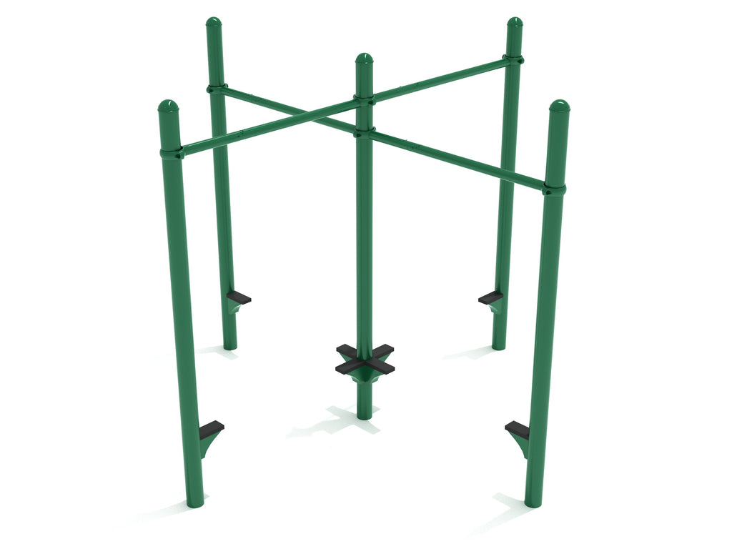 Quadruple Pull-Up Bar Unit