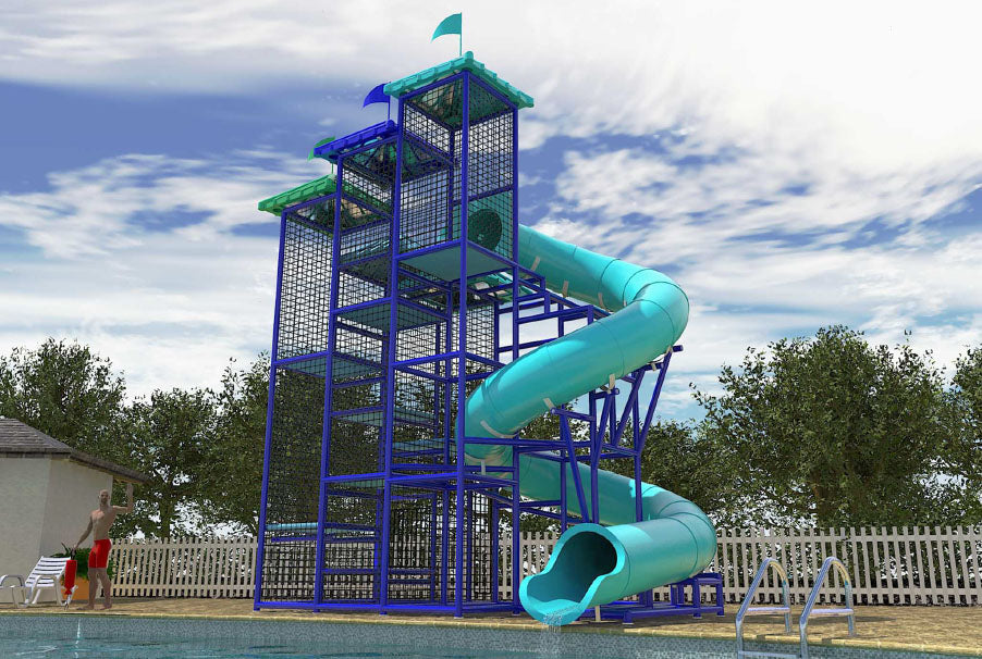 Custom Commercial Water Slide