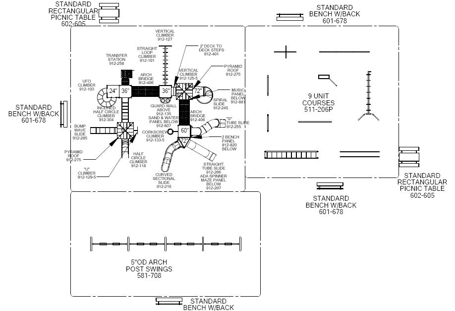 Tetons WillyGoat Complete Playground And Fitness Course